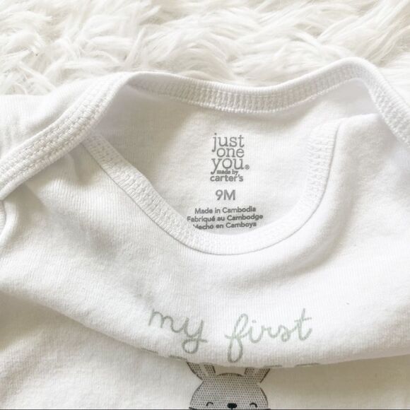 Carter's Baby One-Piece "My First Easter" Size 9 Months - Picture 2 of 3